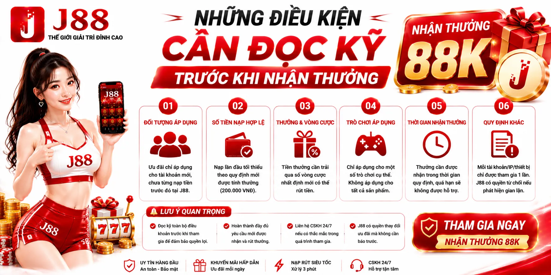 Những điều kiện cần đọc kỹ trước khi nhận thưởng
